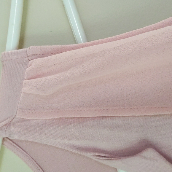 Chadwick's of Boston High Low Pleated Top S Dusty Rose - Picture 4 of 16